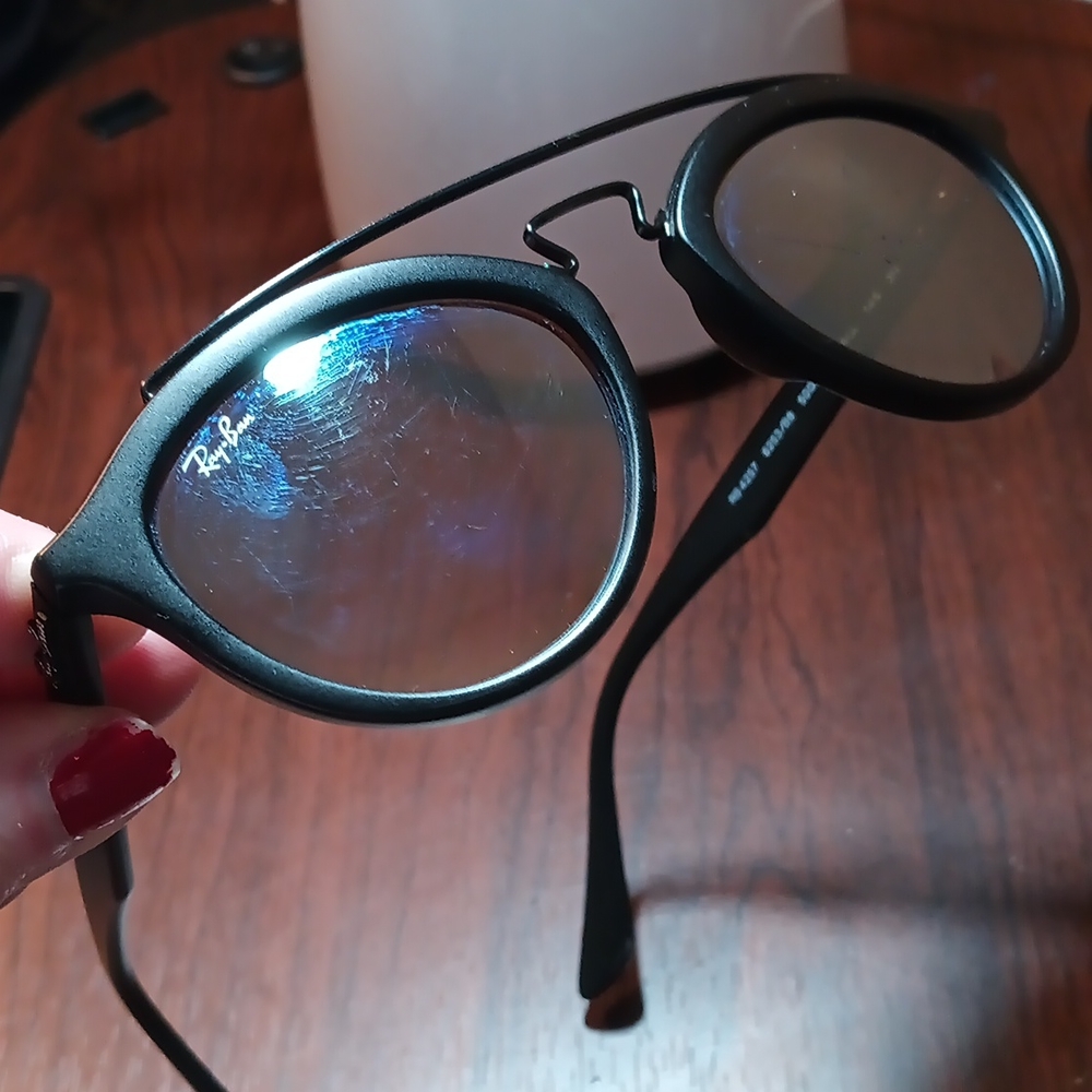 Ray-Ban sunglasses with a black frame